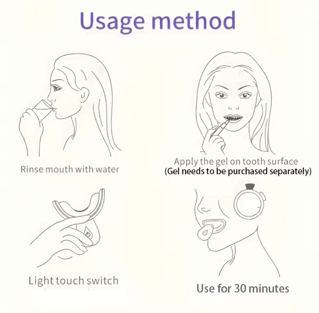 Novacare LED Light Teeth Whitening kit