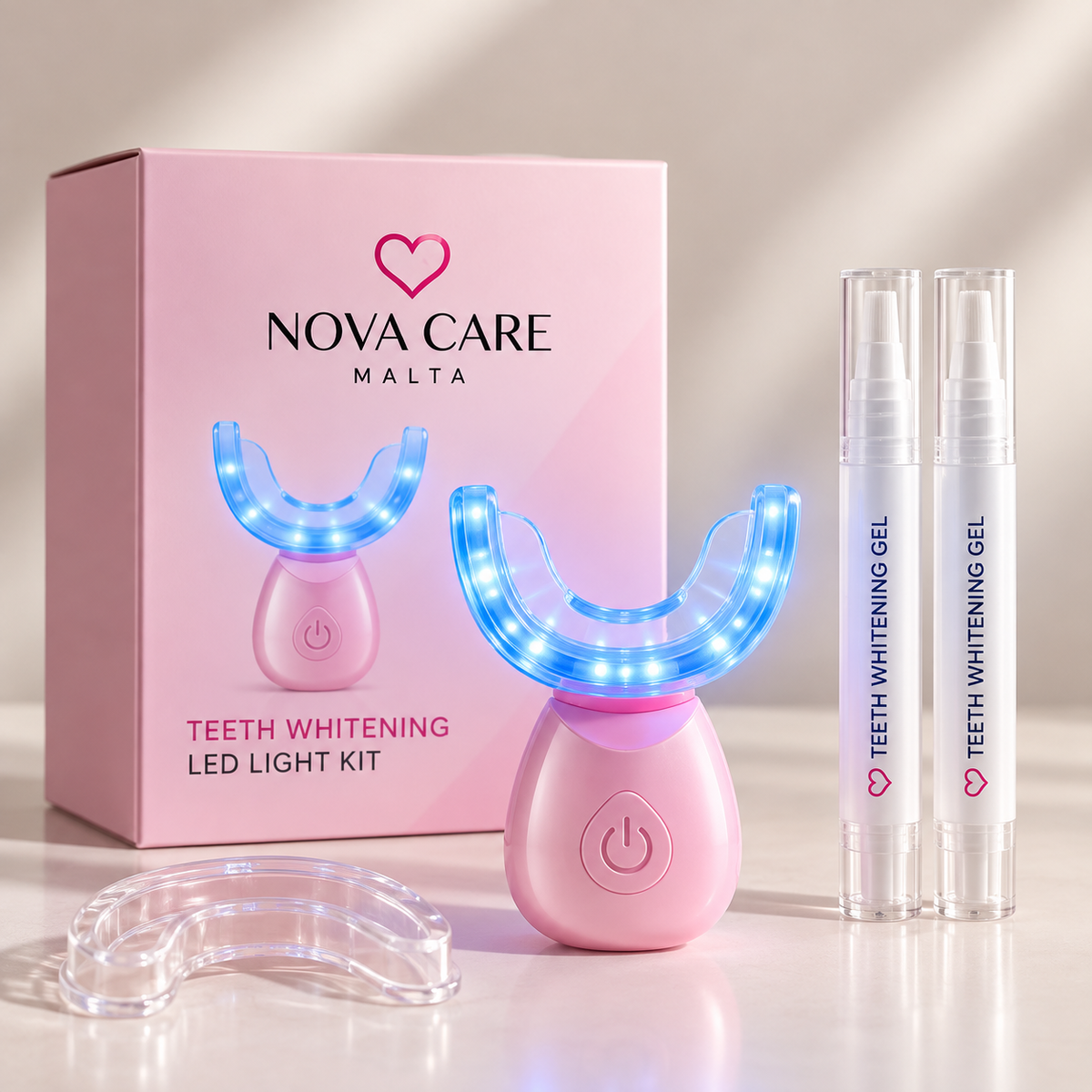 Novacare LED Light Teeth Whitening kit