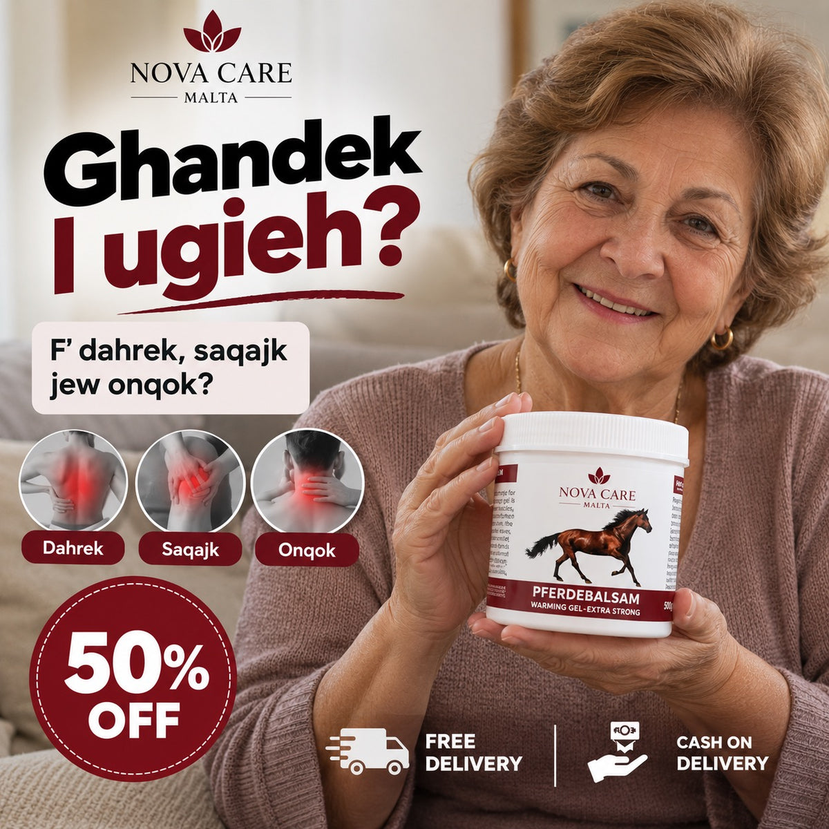Horse Warming, Pain Relief Gel
