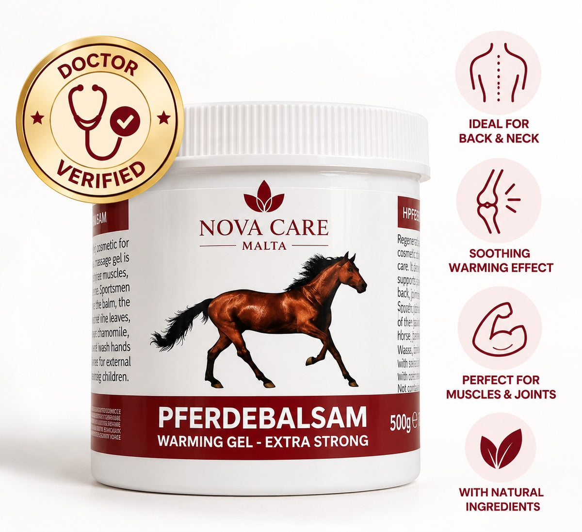 Horse Warming, Pain Relief Gel