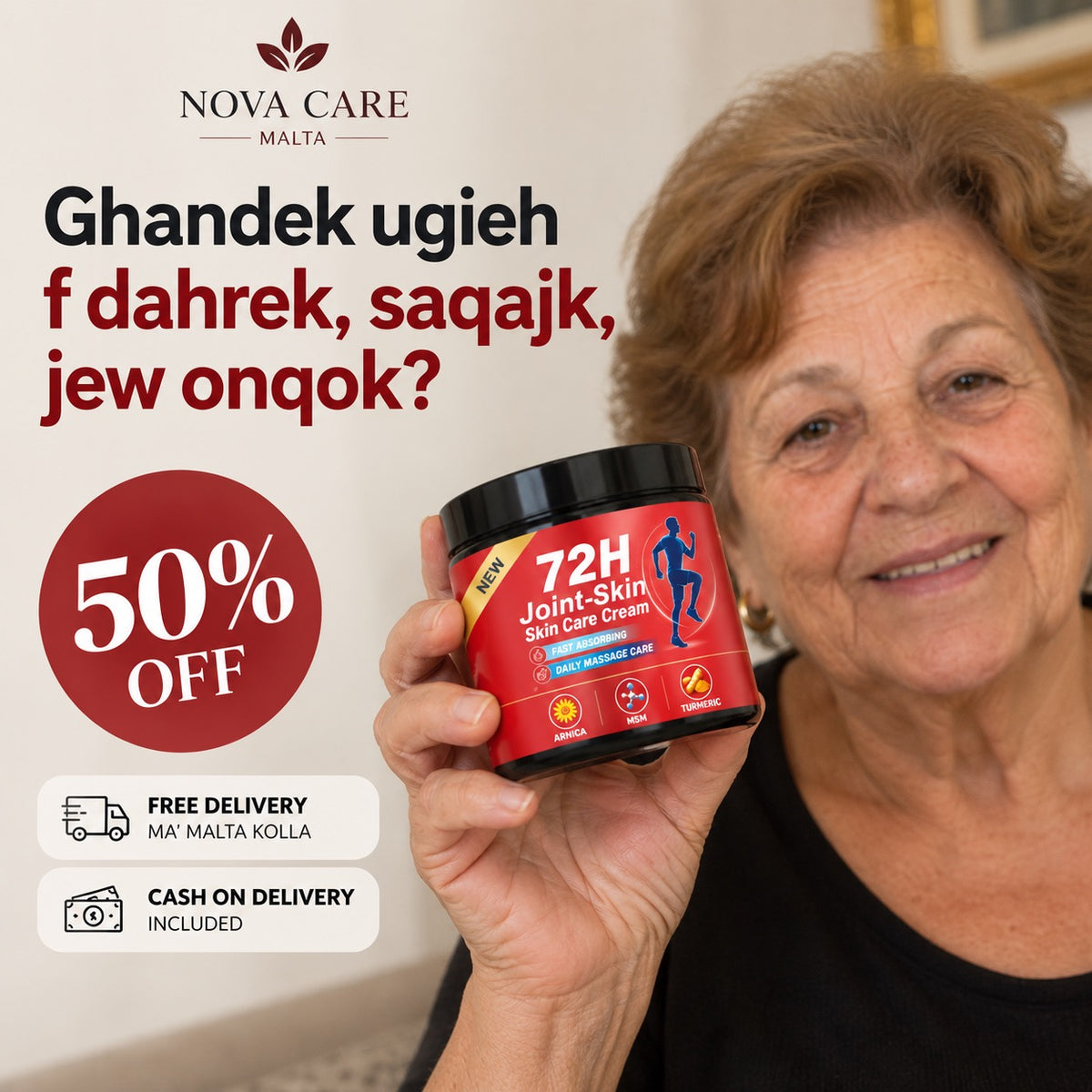 72 Hour Pain Relief Cream